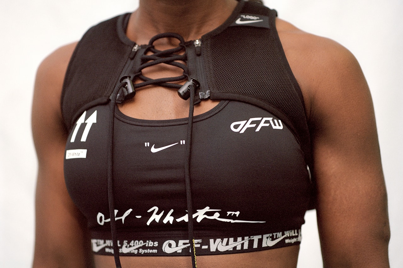 Virgil Abloh Nike Athlete in Progress Collection Off-White Collaboration release Nike Vapor Street Sneaker Drop Date Dina Asher-Smith