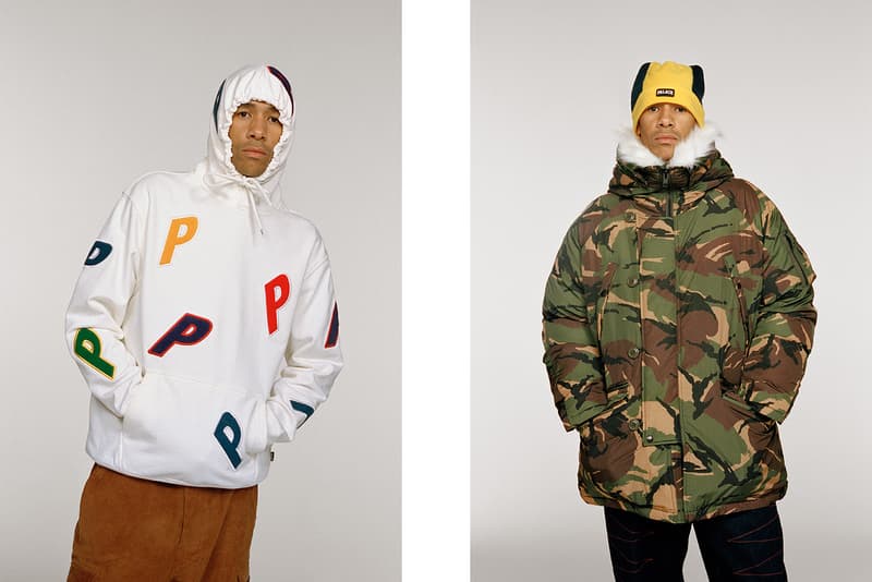 palace ultimo winter collection hoodies jackets beanies lookbook pink orange clothe fashion