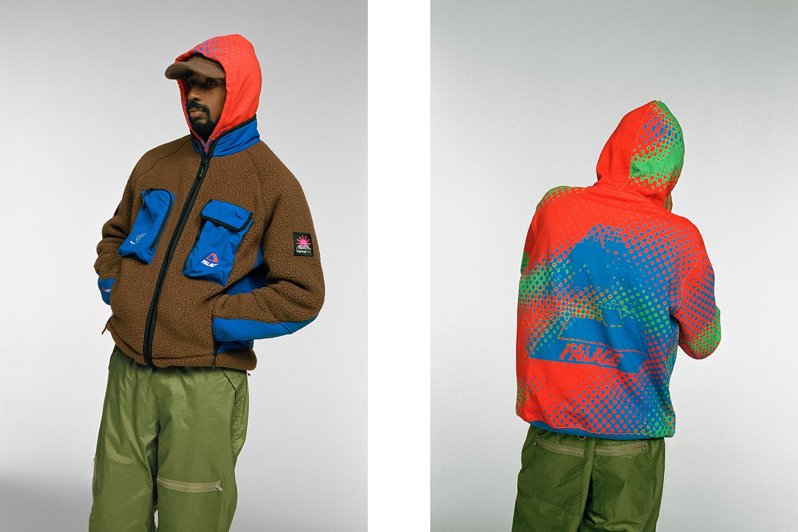 palace ultimo winter collection hoodies jackets beanies lookbook pink orange clothe fashion 