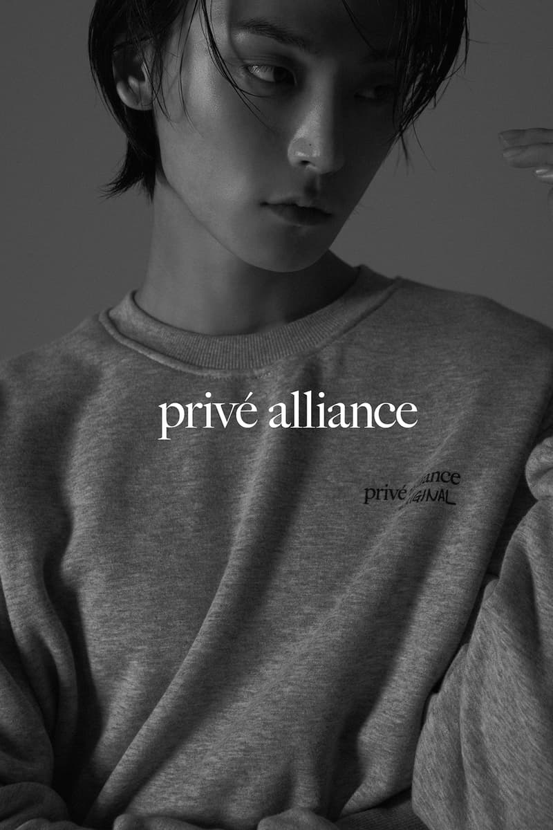 Privé by Baekhyun Fall Winter 2019 Collection Campaign Escape Crewneck