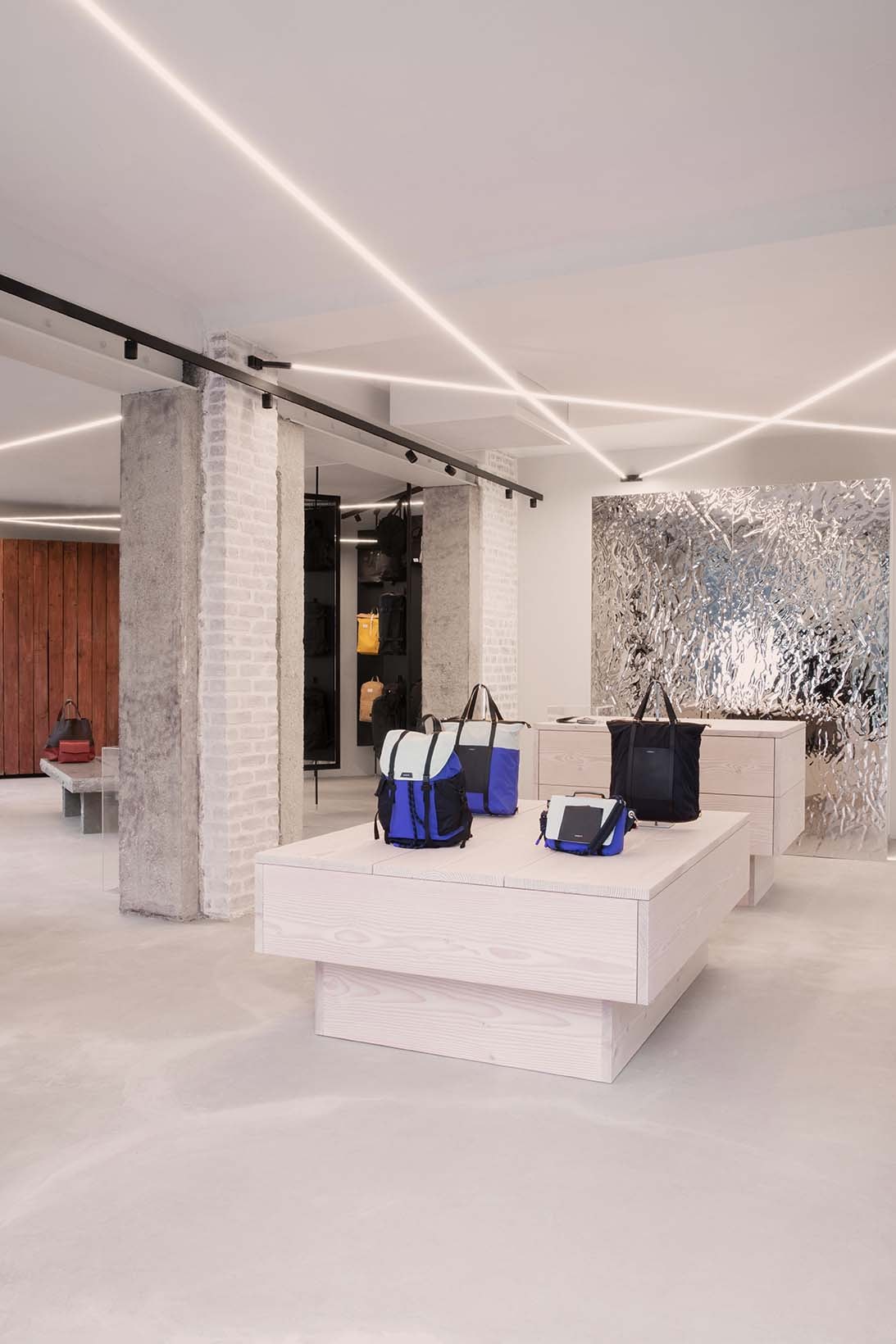Sandqvist Paris Flagship Store Interior Design Wingårhs Marais Stockholm Sweden Bags Accessories Sustainable