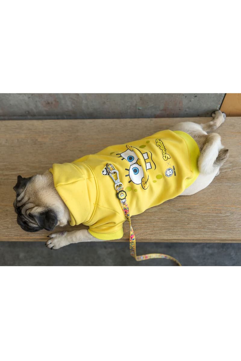 SpongeBob x Fresh Pawz Dog Clothing Collection SB Face Hoodie