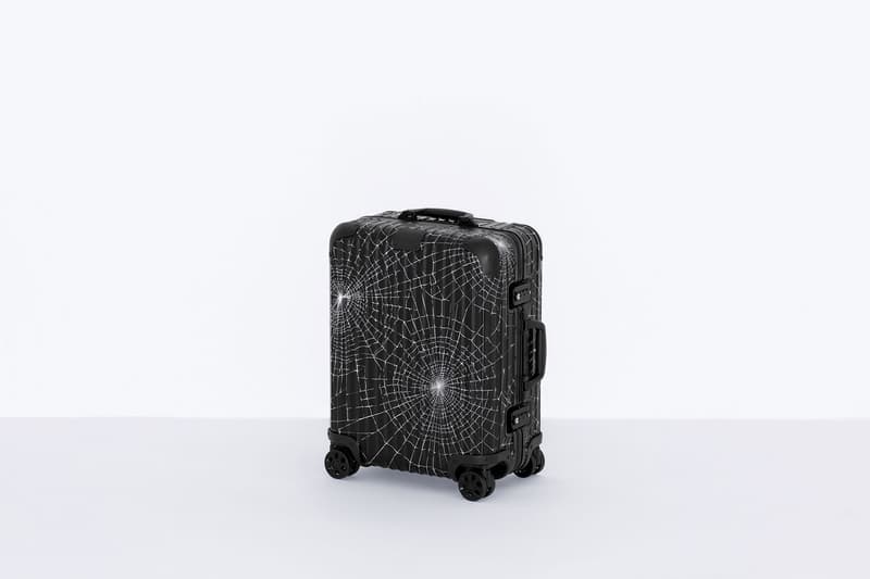 supreme rimowa collaboration suitcases check in carry on black bags travel