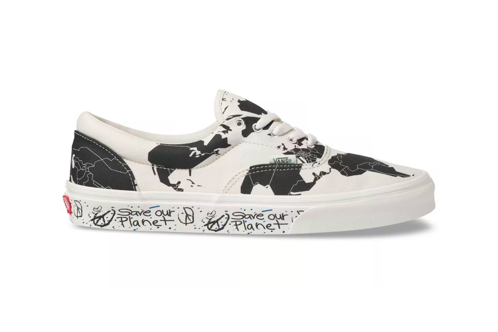 vans save our planet collection era sneakers sustainability shoes footwear black white