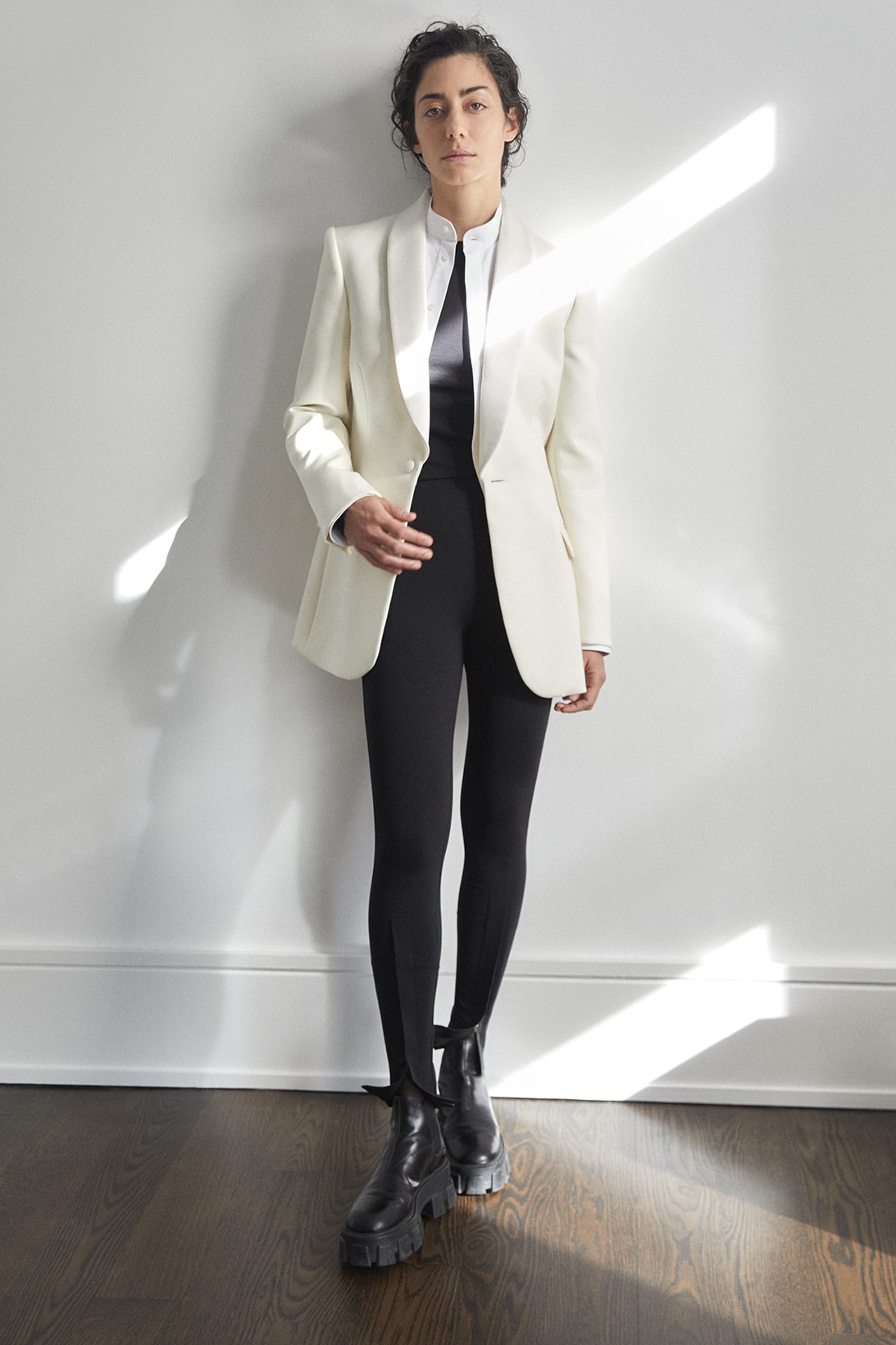 wardrobe nyc release 05 tuxedo sets women blazers coats pants campaign black white