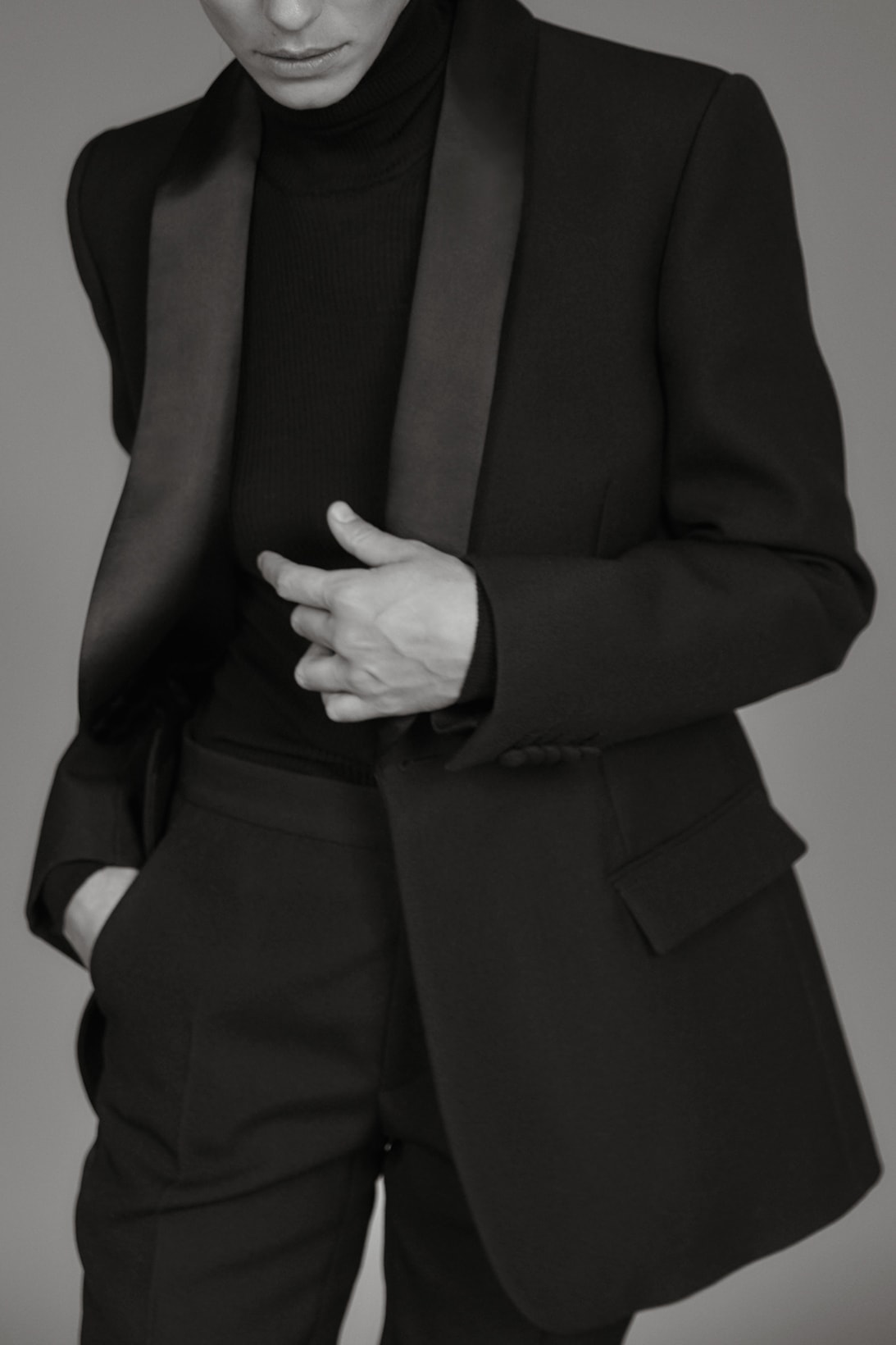wardrobe nyc release 05 tuxedo sets women blazers coats pants campaign black white