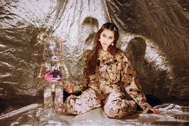 X-Girl BE@RBRICK Transparent Bear Figure Collectible 3-D Logo Streetwear