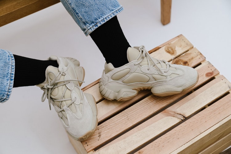 An On-Feet Look at the New YEEZY 500 Colorway "Stone"