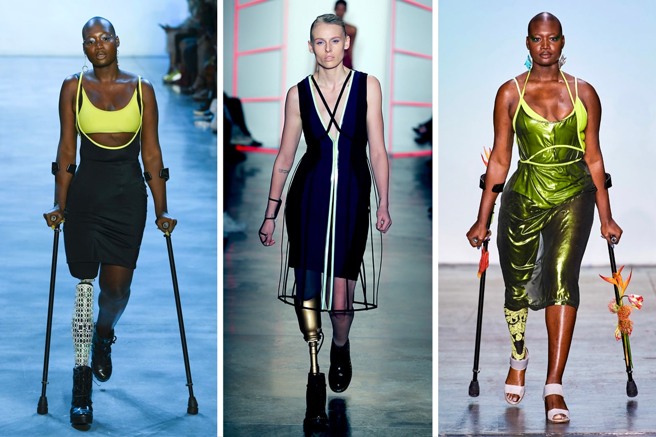 Chromat Adaptive Fashion Design Clothing Swimwear Runway Show New York Fashion Week Lauren Wasser