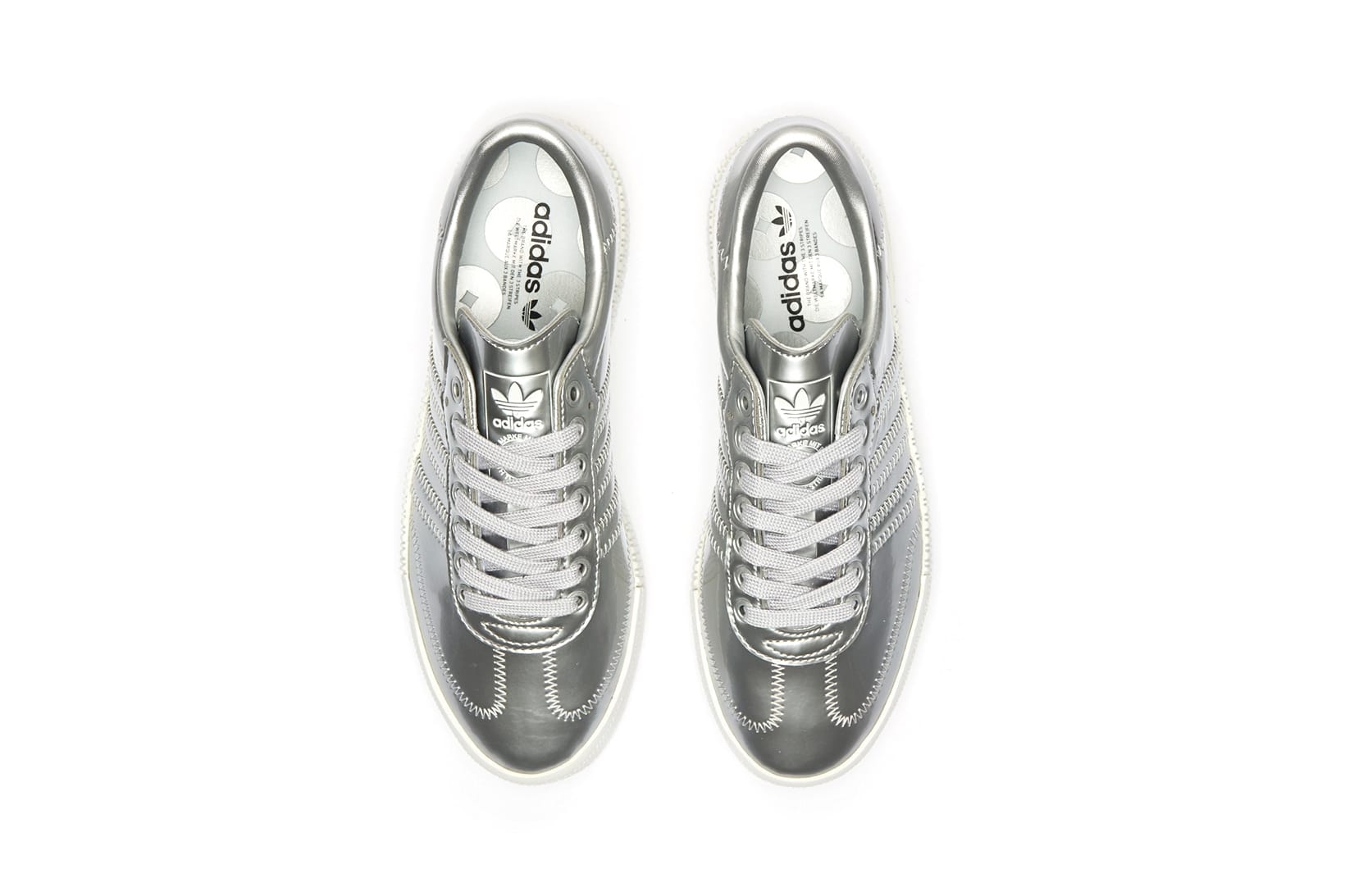 silver adidas samba