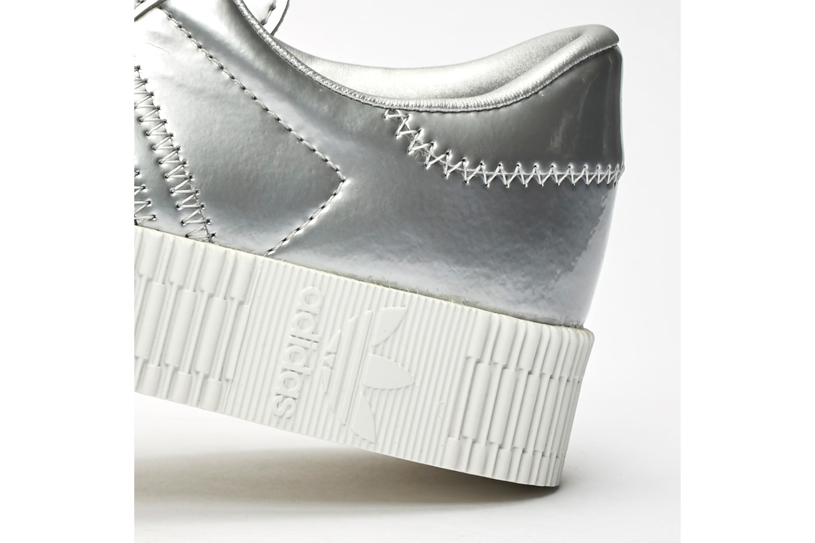 adidas originals sambarose sneakers silver metallic shoes footwear