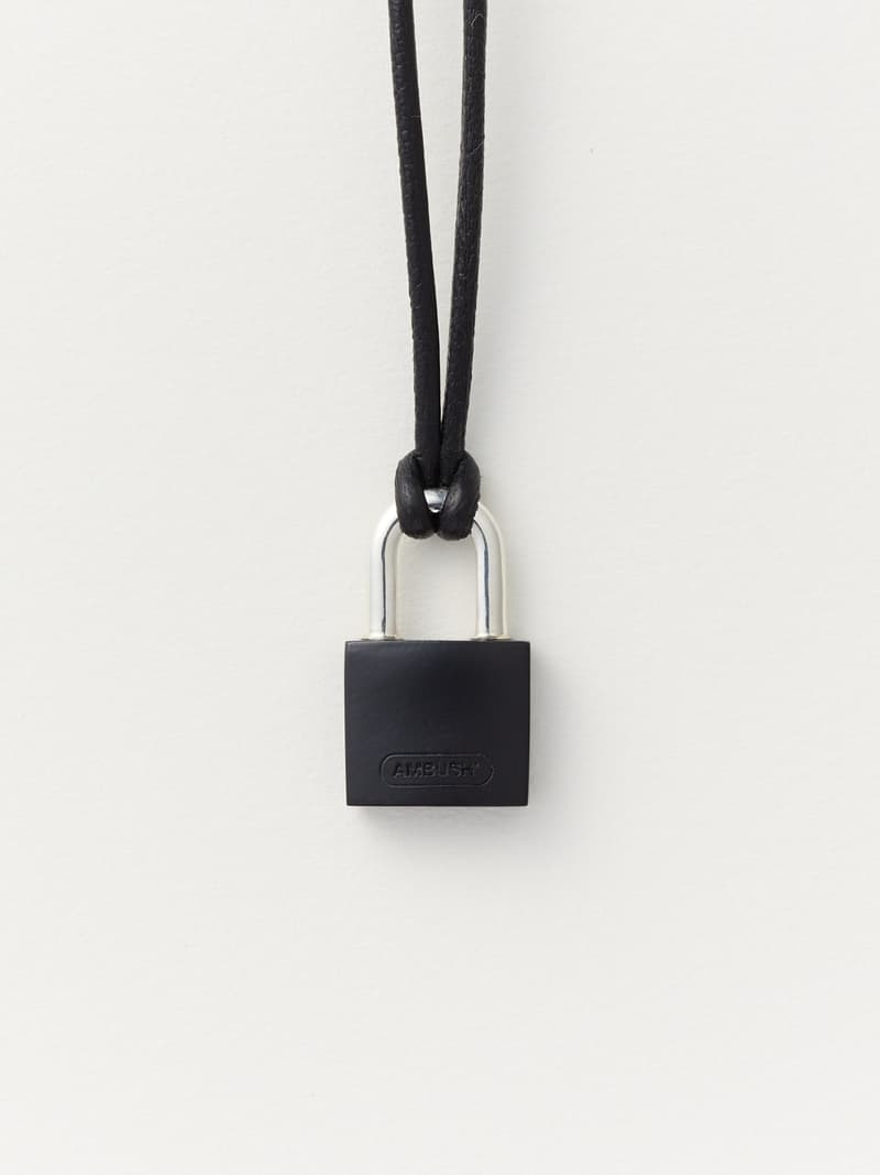 AMBUSH Small Padlock Necklace 2 Black