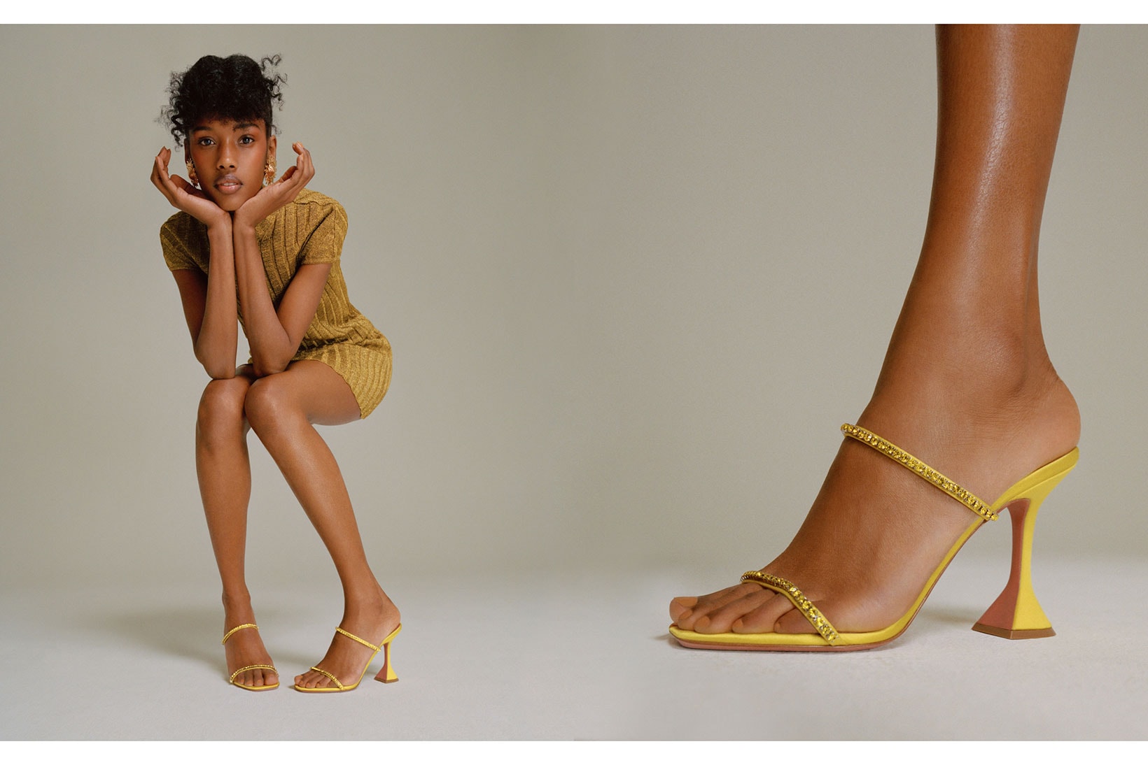 amina muaddi drop 1 spring summer 2020 ss20 collection heels sandals pvc shoes fenty rihanna
