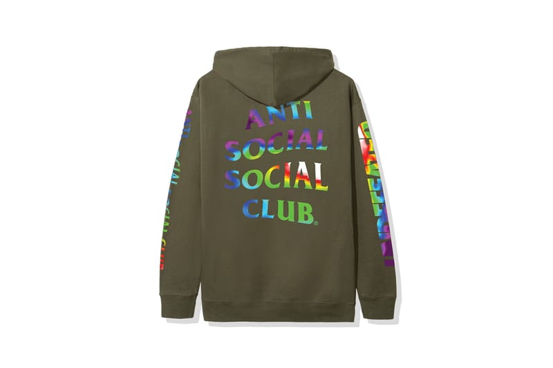 anti social social club embroidered hoodie