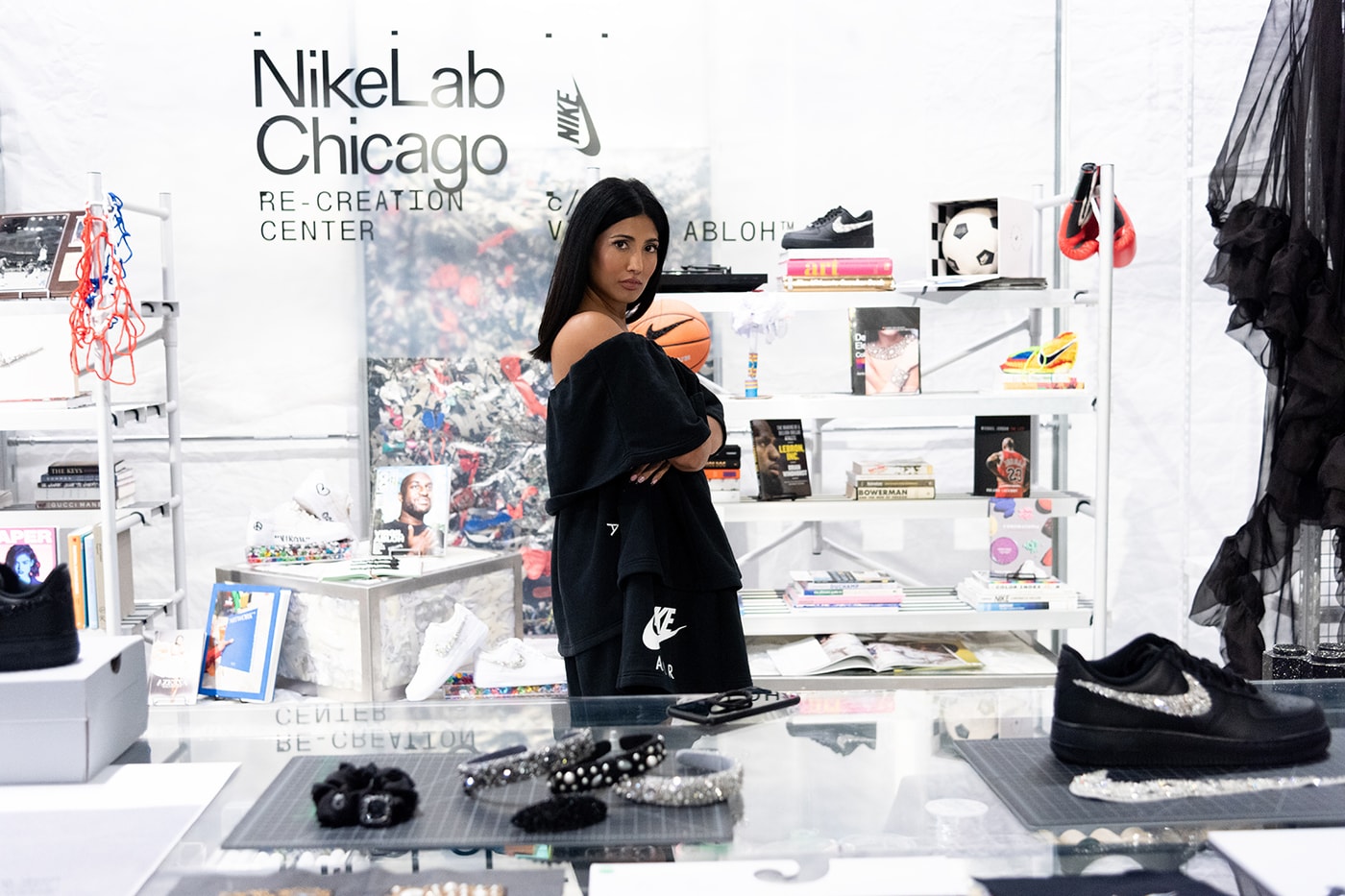 Azeeza x Nike Air Force 1 Swarovski Bead Collection Lookbook