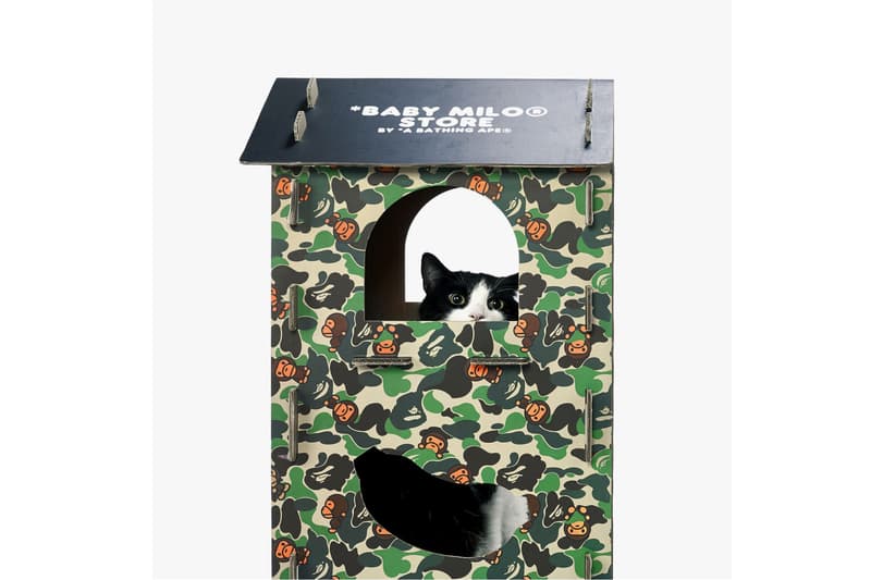 baby milo bape a bathing ape pet cat collection toys wand plush tunnel cardboard castle scratch board