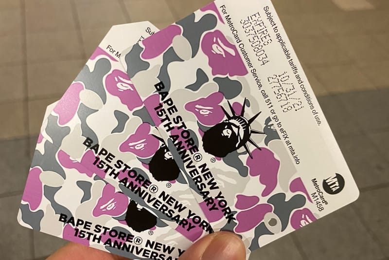 Find Out Where You Can Get BAPE NYC's 15th Anniversary MTA MetroCards