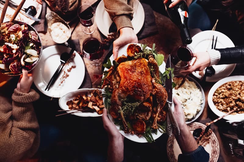 best christmas recipes home food roast chicken potatoes salad wine
