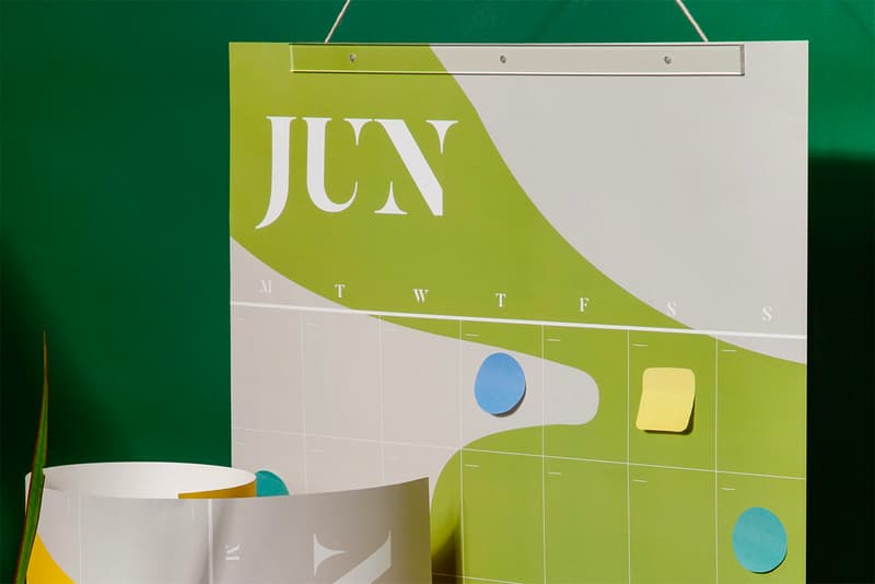 Poketo Perennial Wall Planner Calendar Sticky Notes