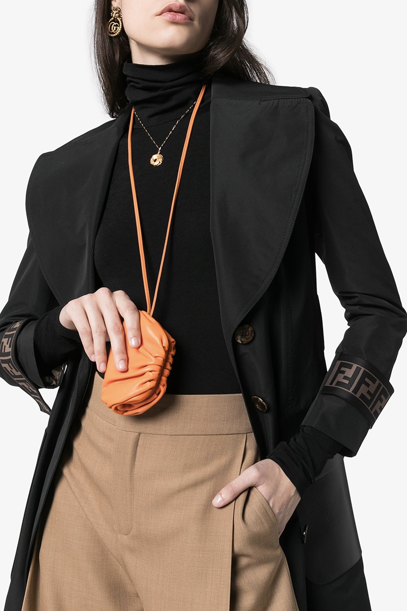 Bottega Veneta Pouch Bag Tiny Accessory Trend Orange Quilted Daniel Lee 
