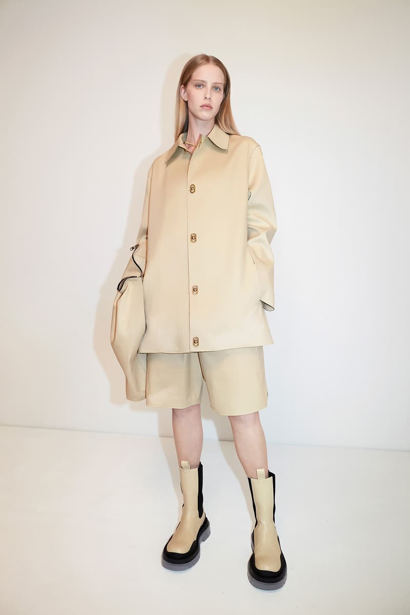 Bottega Veneta Pre-Fall 2020 Collection Lookbook Jacket Shorts Beige