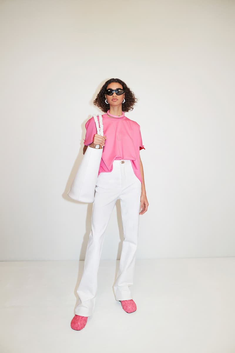 Bottega Veneta Pre-Fall 2020 Collection Lookbook Top Pink Trousers White