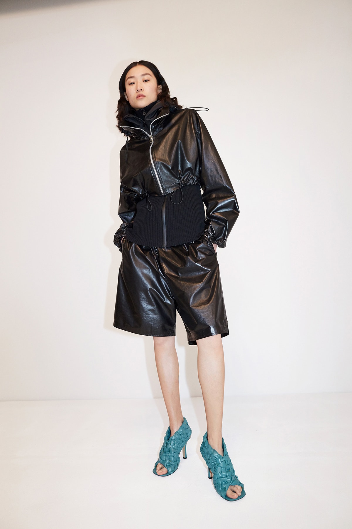 Bottega Veneta Pre-Fall 2020 Collection Lookbook Jacket Shorts Black