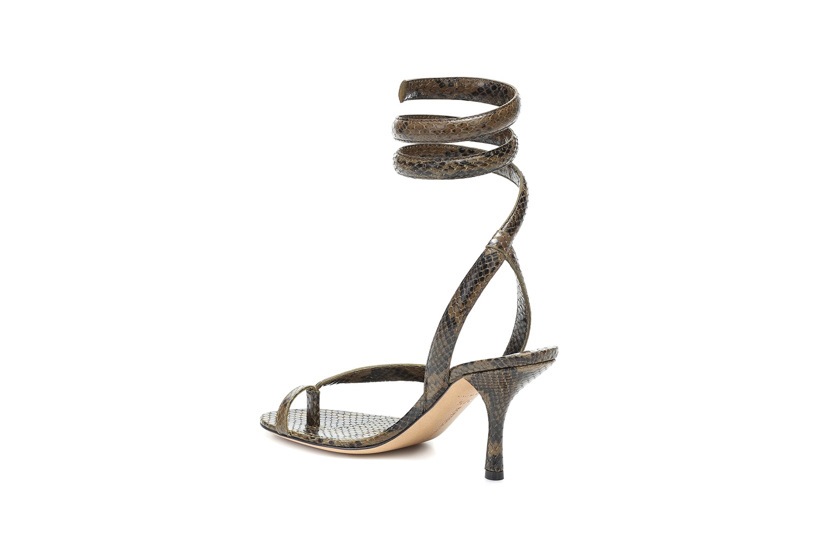 bottega veneta snake effect leather heels pre spring 2020 daniel lee