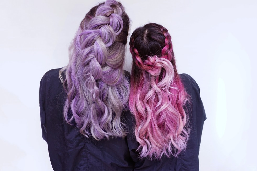 Pastel Dyed Hair Lavender Pink