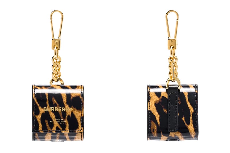 Burberry's Brown Leopard Print Leather AirPods Case Screams Luxury