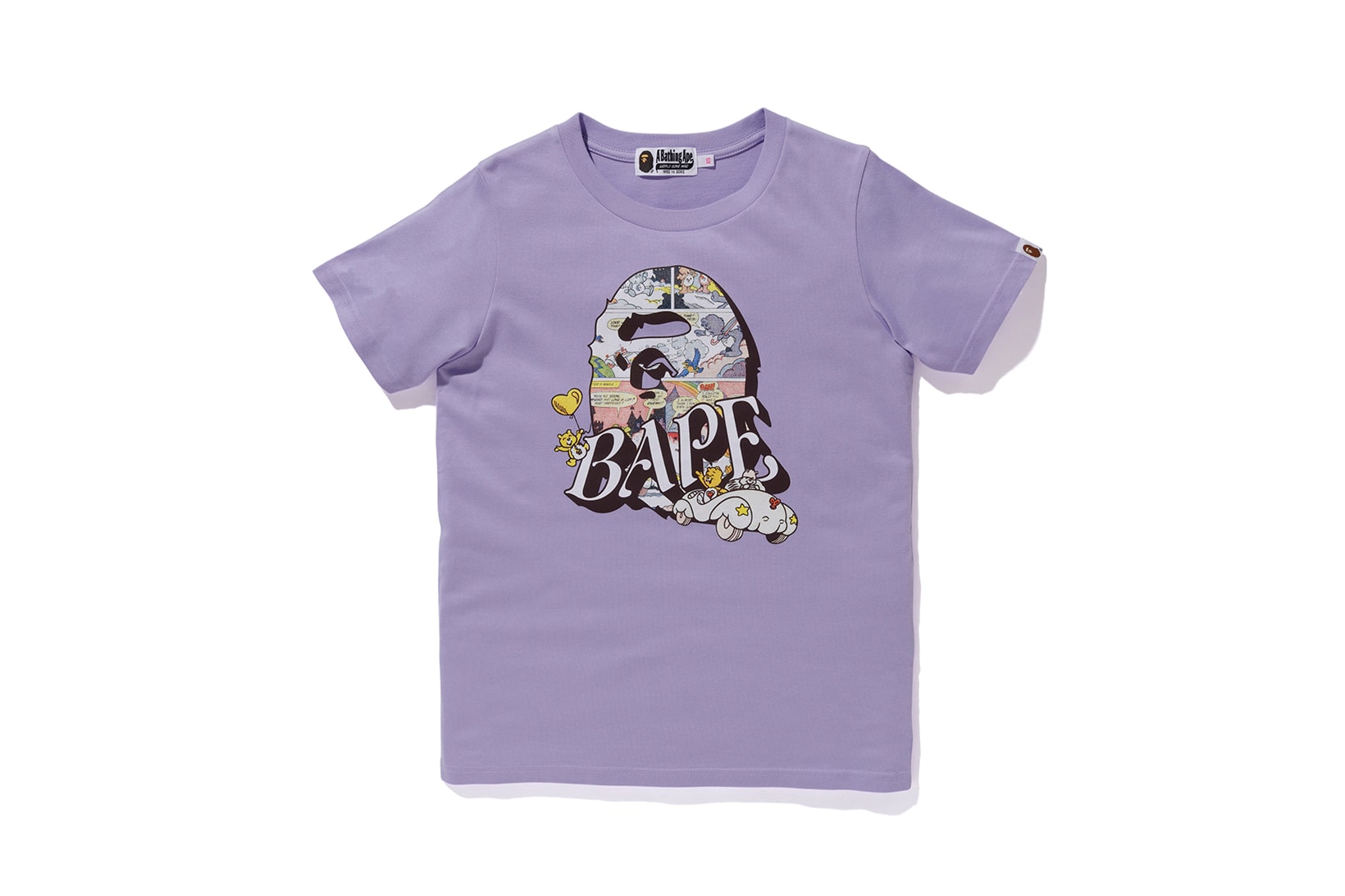 Care Bears x BAPE Collection Logo T-Shirt Purple