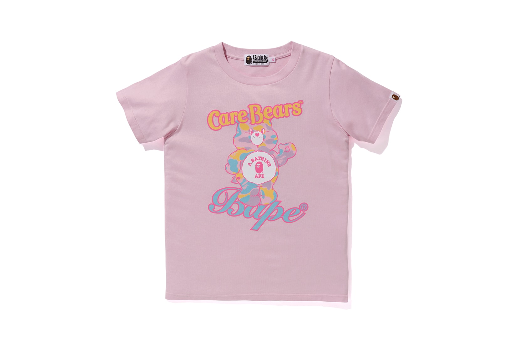 Care Bears x BAPE Collection Logo Bear T-Shirt Pink