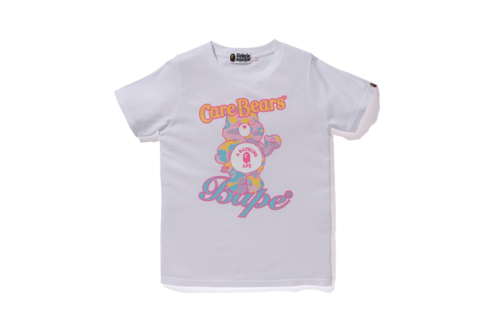 Care Bears x BAPE Collection Logo Bear T-Shirt White