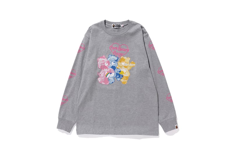 Care Bears x BAPE Collection Long Sleeve T-Shirt Grey