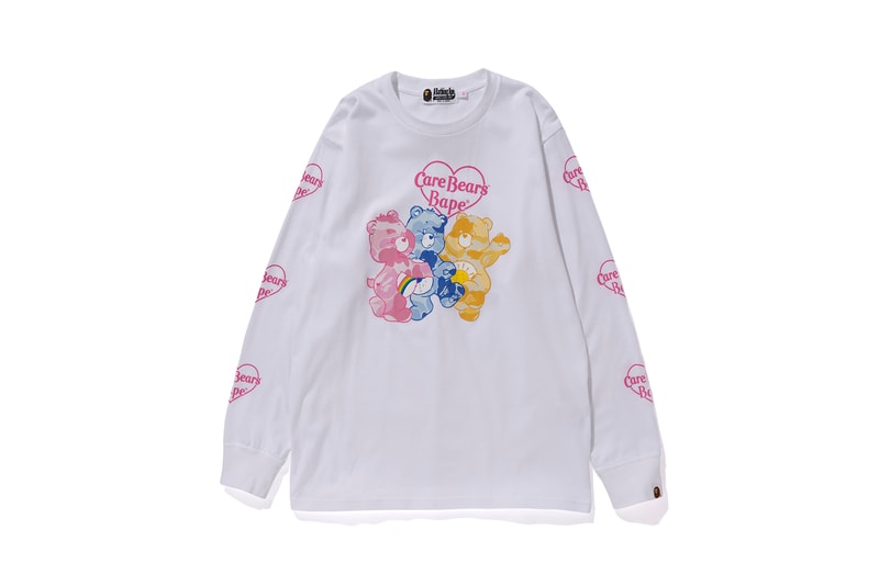 Care Bears x BAPE Collection Long Sleeve T-Shirt White