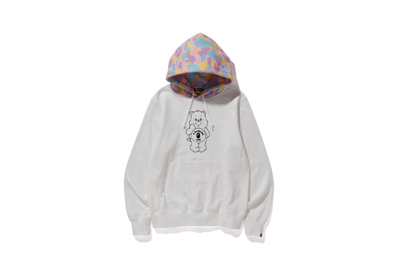 Care Bears x BAPE Collection Hoodie White Camo