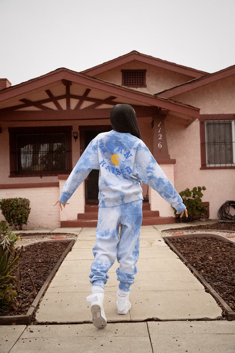 carhartt wip bornxraised collaboration lookbook aleali may kenneth cappello los angeles sweaters sweatpants