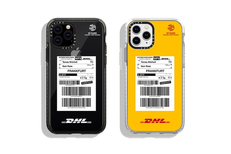 casetify dhl collaboration phone cases apple iphone 11 pro max black white
