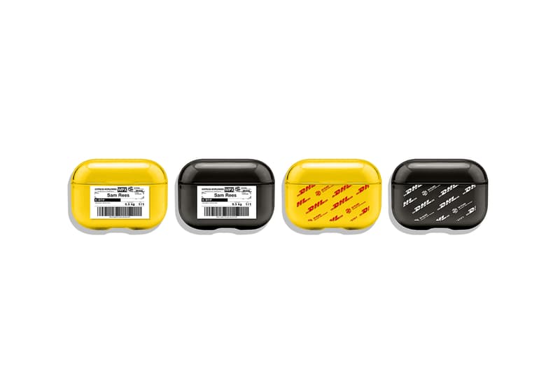 casetify dhl collaboration apple airpods pro cases yellow black