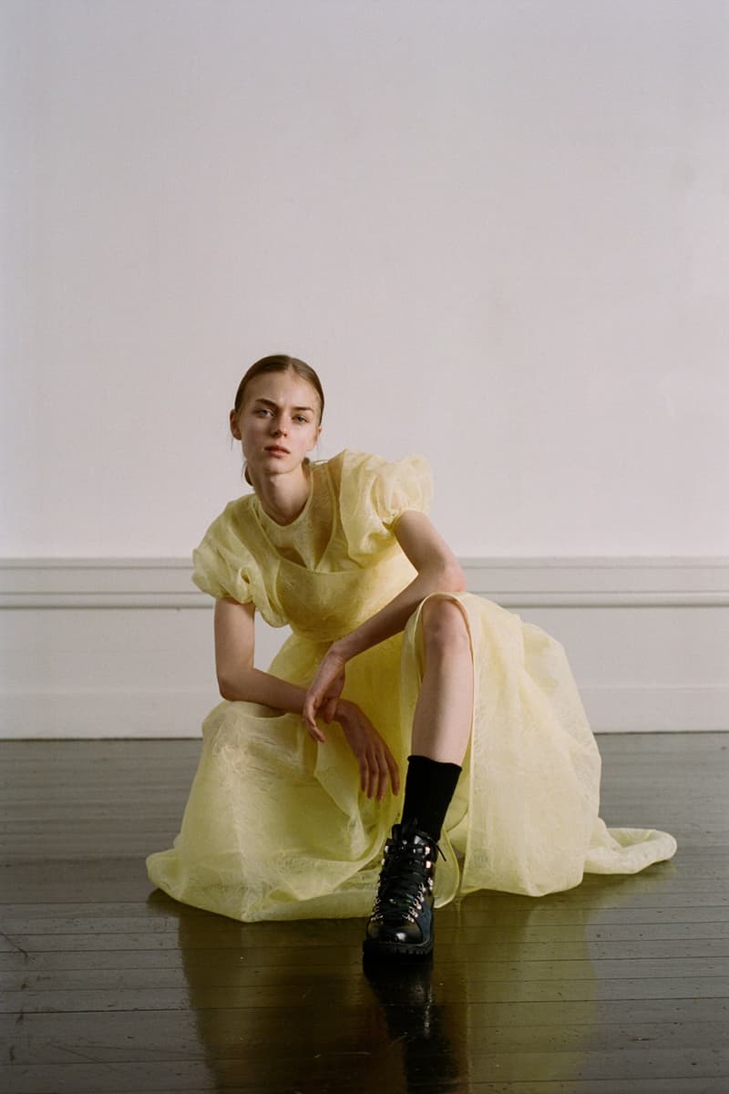 Cecilie Bahnsen Pre-Fall 2020 Collection Lookbook Puff Sleeve Dress Yellow