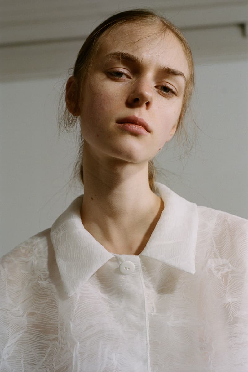 Cecilie Bahnsen Pre-Fall 2020 Collection Lookbook Sheer Coat White