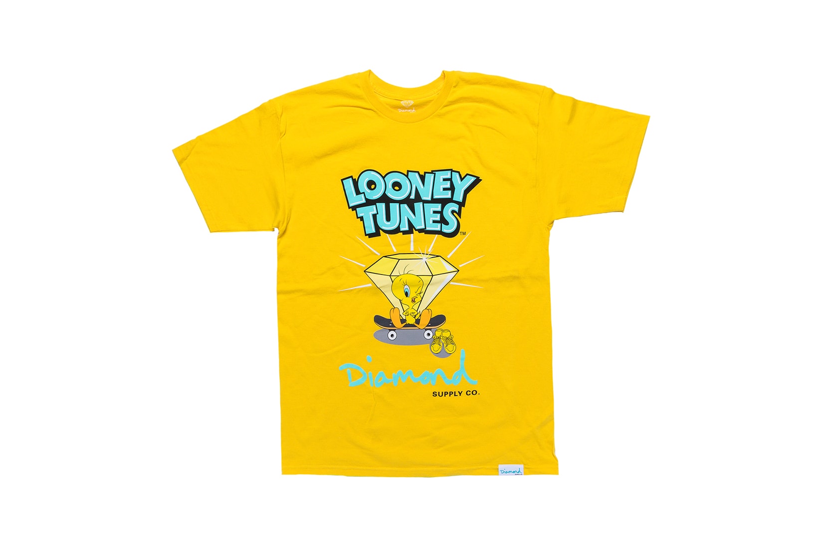 Looney Tunes x Diamond Supply Co. Collection Tweety Bird T-Shirt Diamond Skateboard Orange
