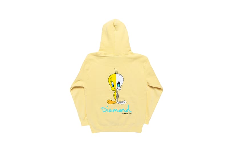 Looney Tunes x Diamond Supply Co. Collection Tweety Bird Hoodie X-Ray Yellow