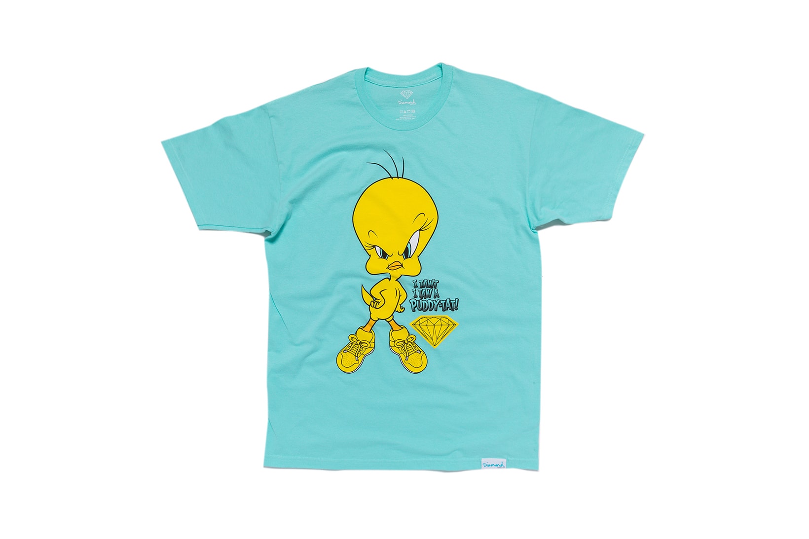 Looney Tunes x Diamond Supply Co. Collection Tweety Bird T-Shirt Puddy-Tat Blue