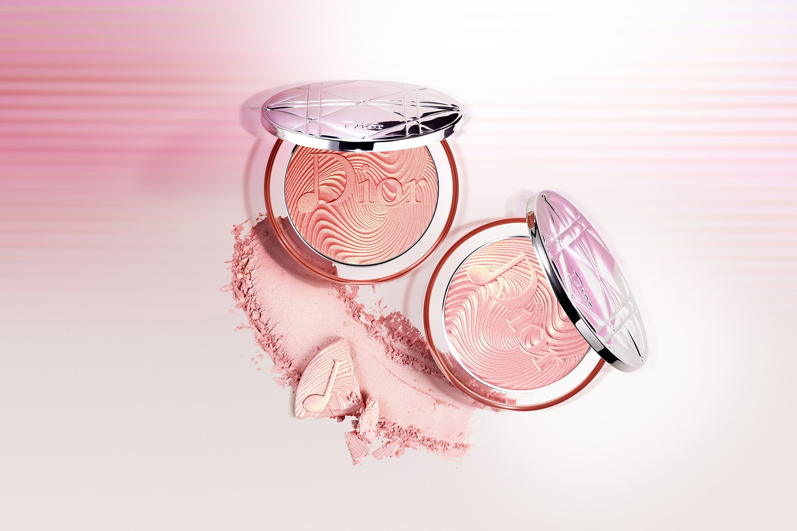 Dior Beauty "Glow Vibes" Spring Summer 2020 Makeup Collection Diorskin Luminizer Highlighter Rosy Coral Vibes