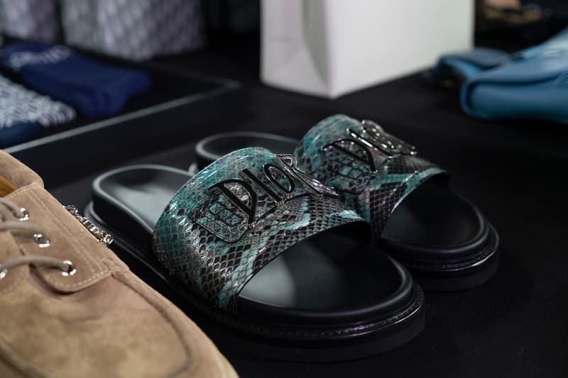 dior mens shawn stussy collaboration pre fall 2020 backstage saddle bag jewelry