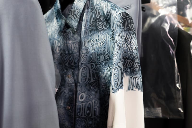dior mens shawn stussy collaboration pre fall 2020 backstage saddle bag jewelry