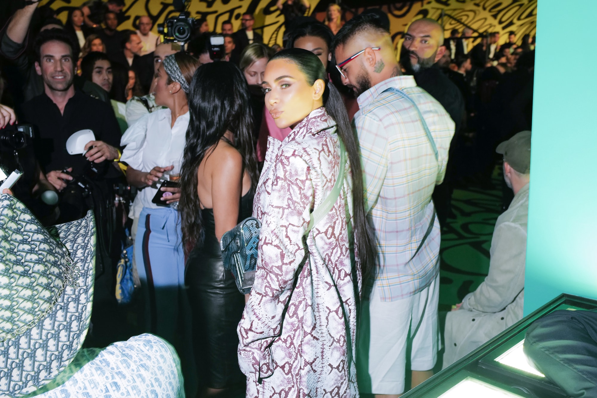 Dior Pre-Fall 2020 Miami Show Front Row Guests Kim Kardashian Kourtney Kardashian Yoon Ahn Kim Jones Travis Scott Shawn Wotherspoon