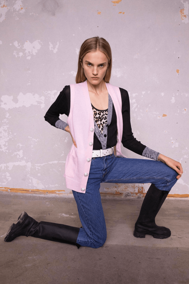 GANNI Pre-Fall 2020 Collection Lookbook Vest Pink