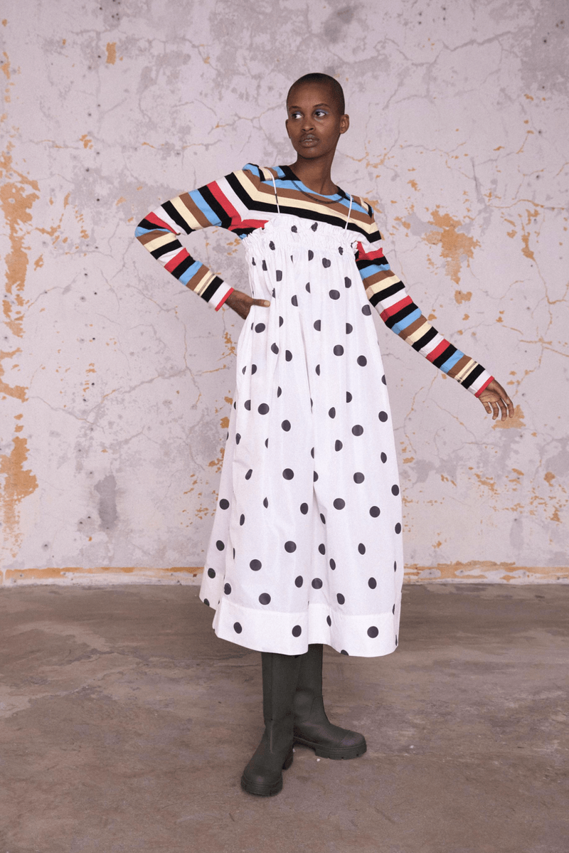 GANNI Pre-Fall 2020 Collection Lookbook Maxi Dress Polka Dot